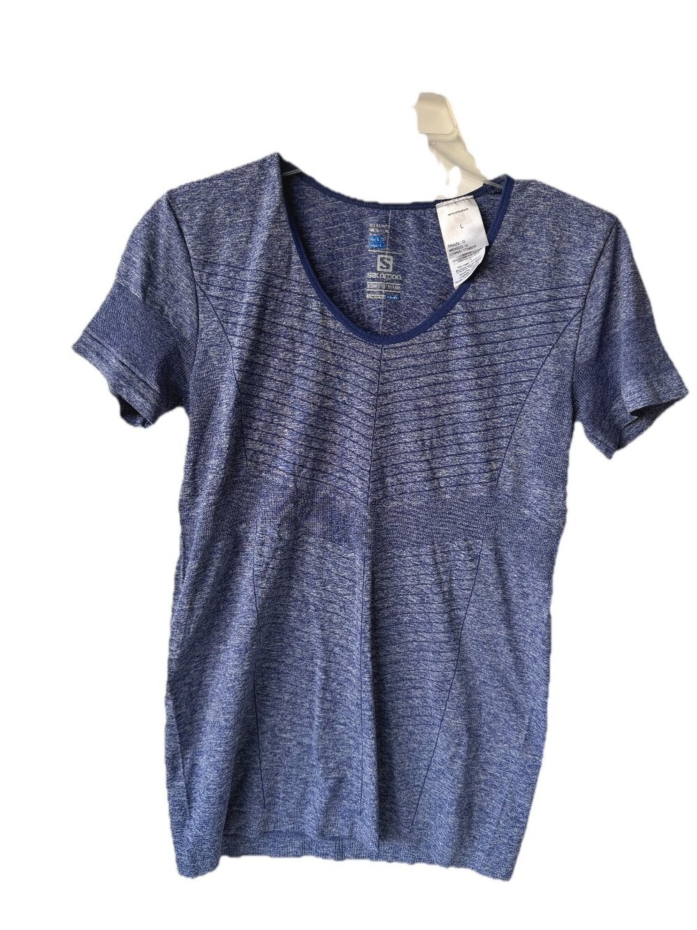 Salomon T-Shirt Advanced Skin Active Dry Womens Blue Knit Moisture Size L